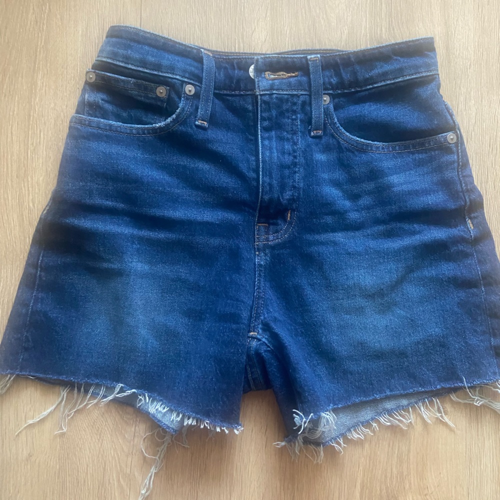 High rise madewell jean cut off shorts